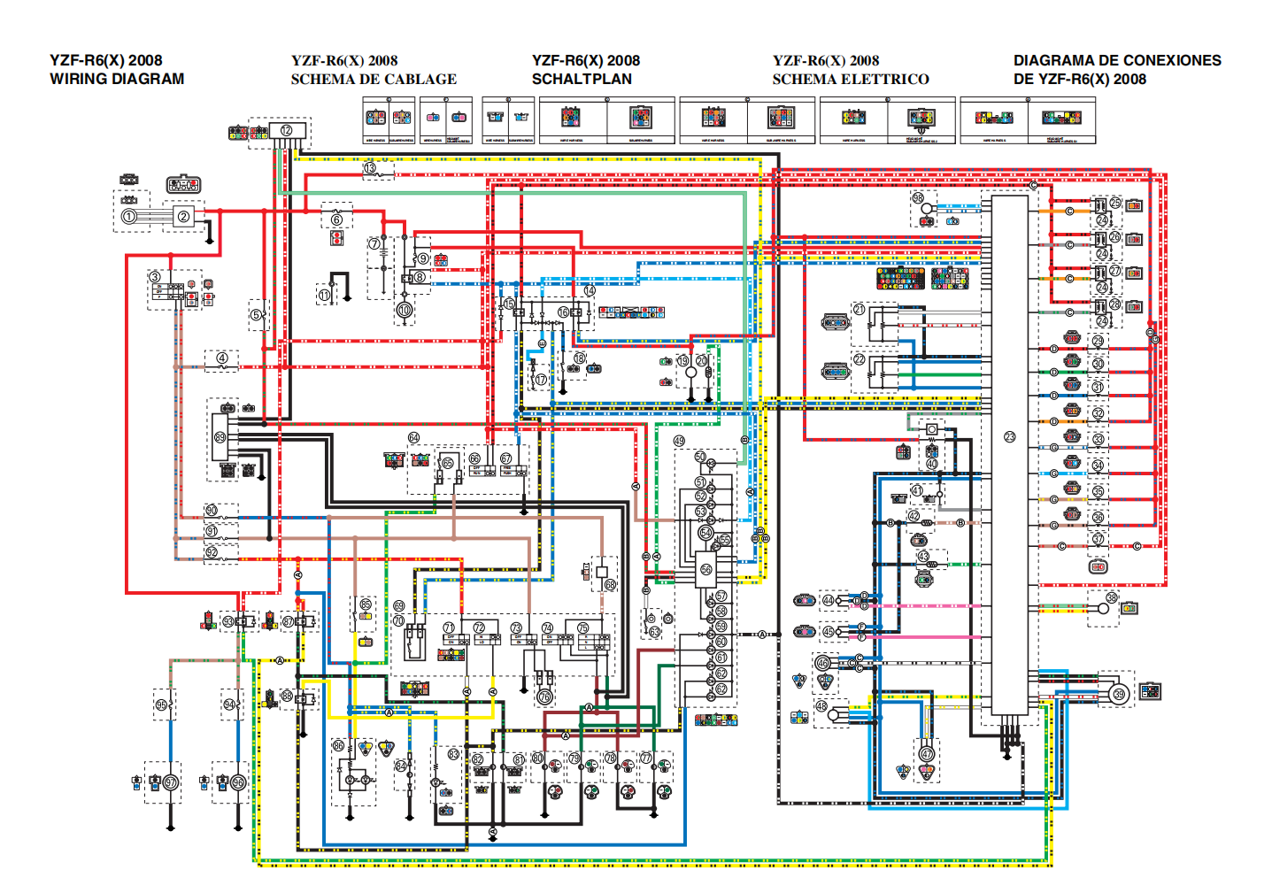2008年 雅馬哈R6維修手冊 PDF(英文+繁體)|全車拆解圖|扭力規格|原廠維修資料與 DIY 保養指南