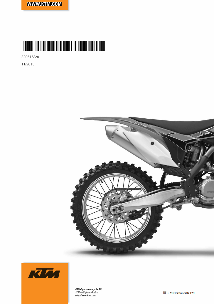 2014 KTM 250SX維修手冊 PDF(英文+繁體)|全車拆解圖|扭力規格|原廠維修資料與 DIY 保養指南