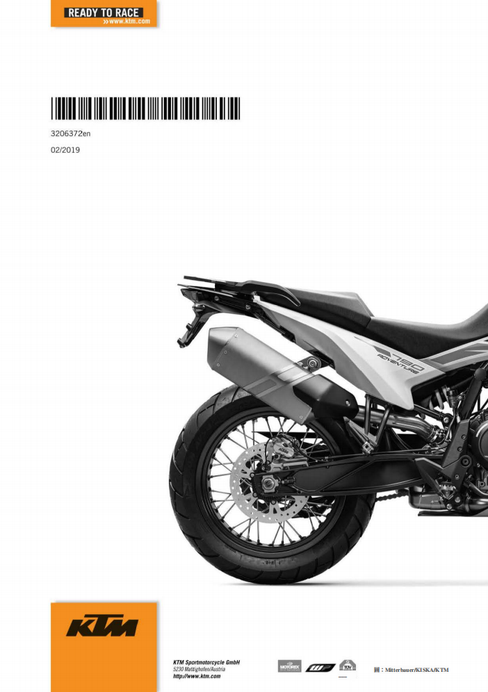 2019 KTM 790ADV維修手冊 PDF(英文+繁體)|全車拆解圖|扭力規格|原廠維修資料與 DIY 保養指南