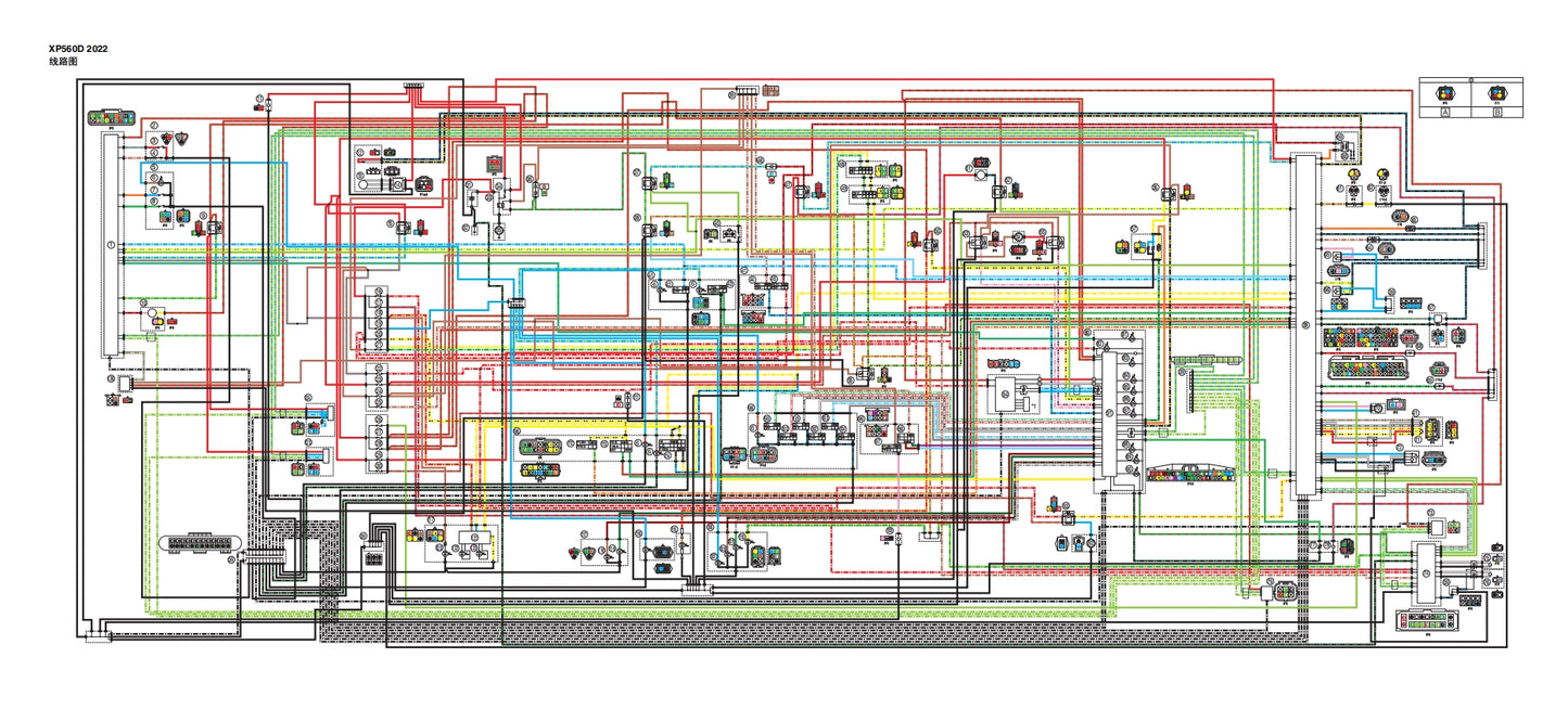 2022-2024年雅馬哈TMAX560維修參考資料(含英文原文與繁體譯文,含扭矩、電路、故障碼)