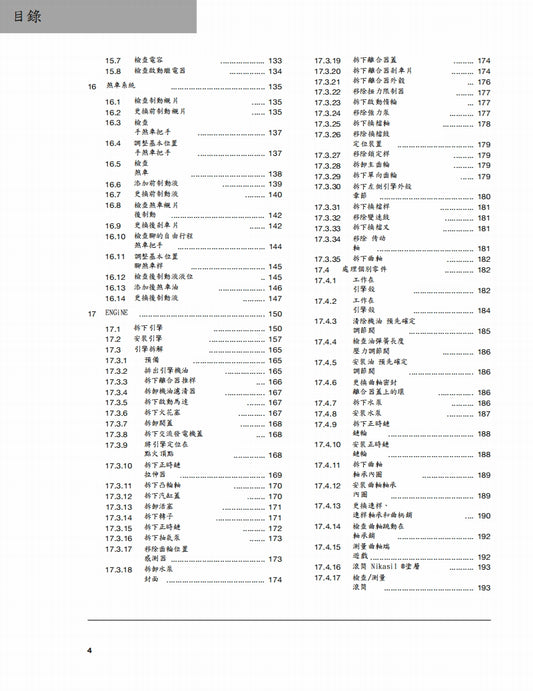 2016-2019 FC450 SM維修參考資料(含英文原文與繁體譯文,含扭矩、電路、故障碼)