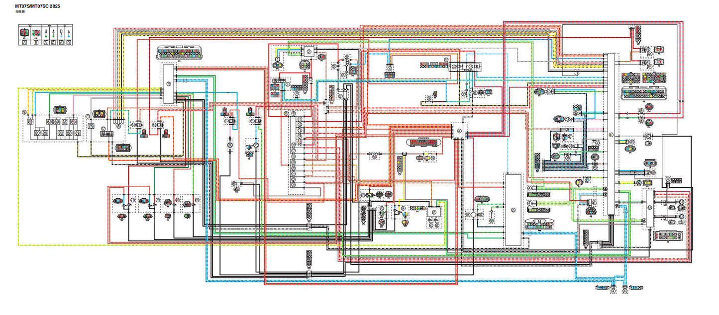 Yamaha 2025 MT07維修手冊 PDF(英文+繁體)|全車線路圖|故障碼解析|扭力規格|原廠維修資料與 DIY 保養指南