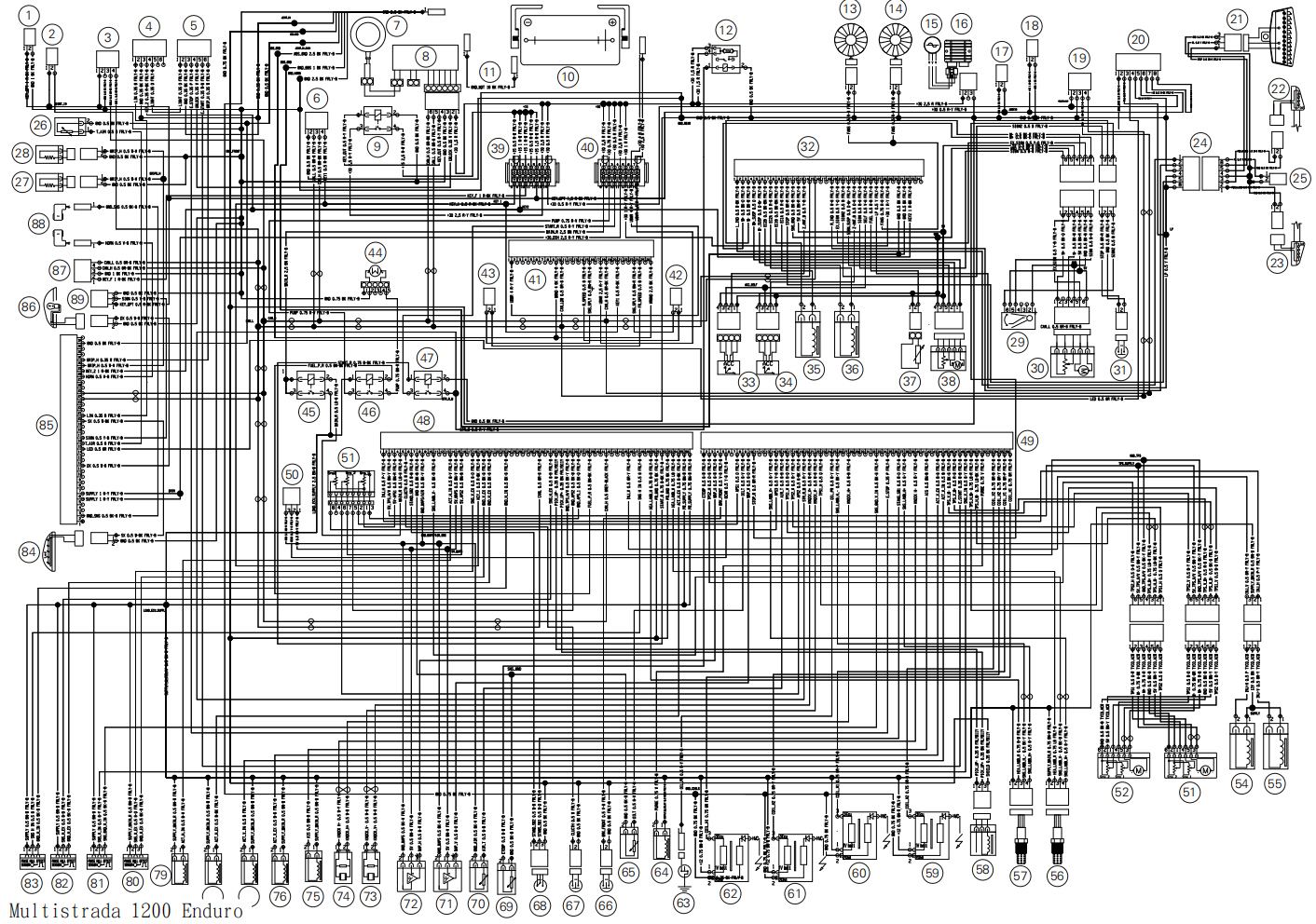 2016 Multistrada 1200 Enduro MTS1200維修手冊 PDF(英文+繁體)|全車拆解圖|扭力規格|原廠維修資料與 DIY 保養指南