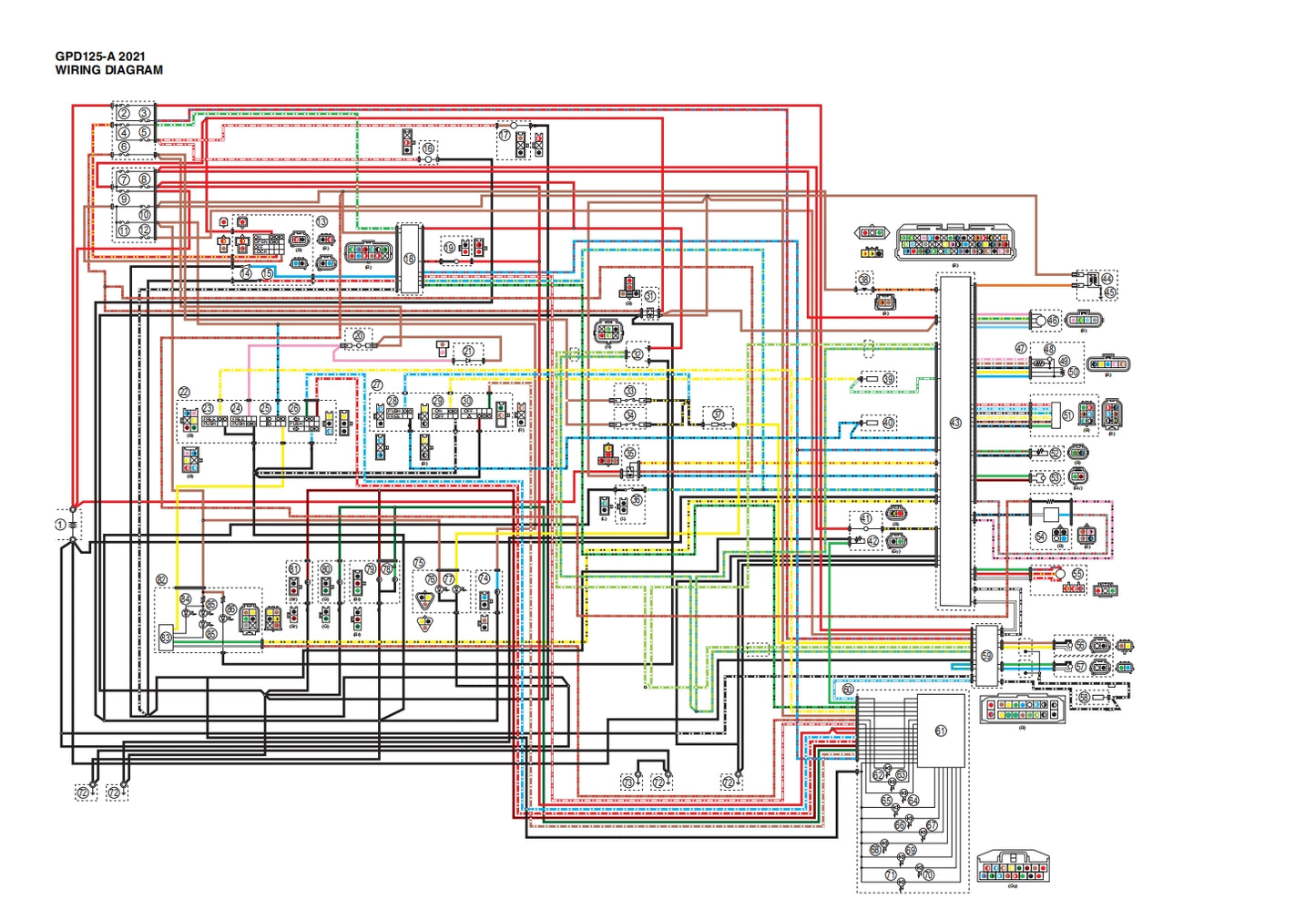 適用於2021年雅馬哈NMAX125維修參考資料(含英文原文與繁體譯文,含扭矩、電路、故障碼)