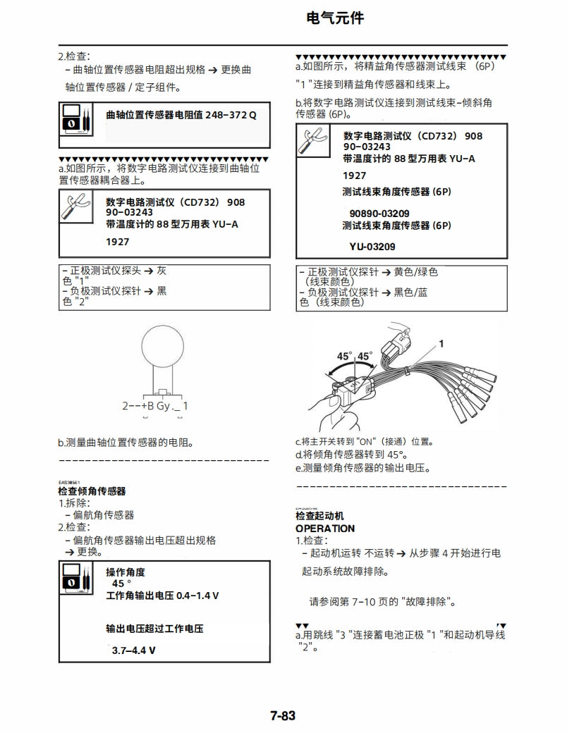 適用於2017-2021雅马哈SCR950 XV950 service manual 维修資料英文和简体中文全车线路图故障代码分析扭矩维修DIY工具
