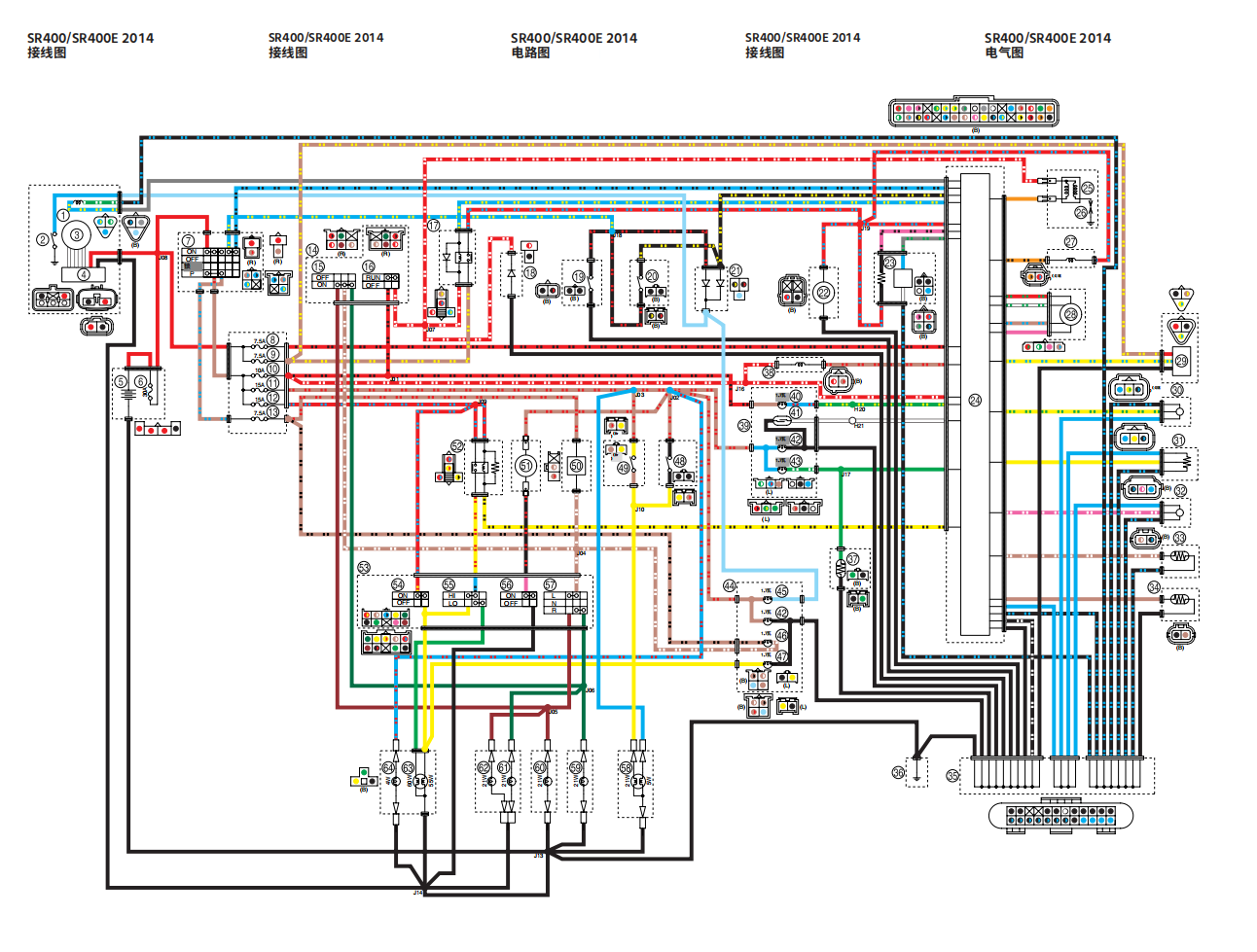 Yamaha 2014 SR400維修手冊 PDF(英文+简體)|全車線路圖|故障碼解析|扭力規格|原廠維修資料與 DIY 保養指南