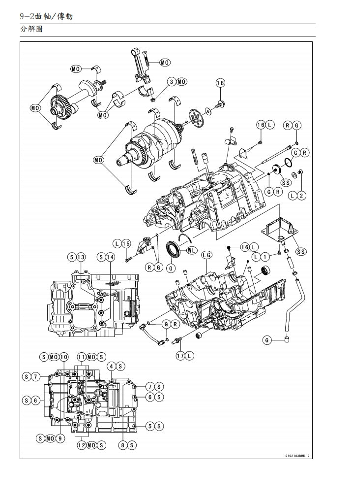 2007川崎VERSYS KLE650維修參考資料(含英文原文與繁體譯文,含扭矩、電路、故障碼)