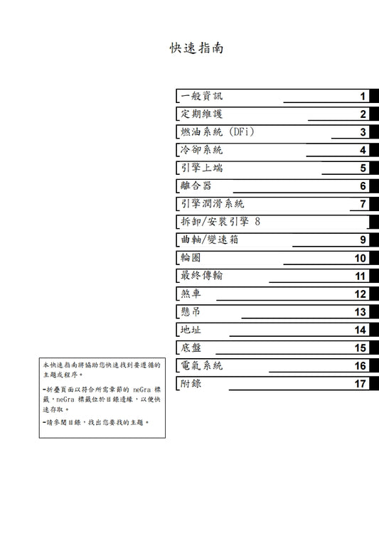 2014-2016川崎z250sl維修參考資料(含英文原文與繁體譯文,含扭矩、電路、故障碼)
