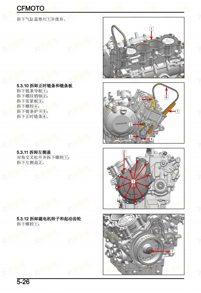 CFMOTO 5OOSR VOOM维修手冊資料  全车线路图故障代码分析扭矩维修DIY工具