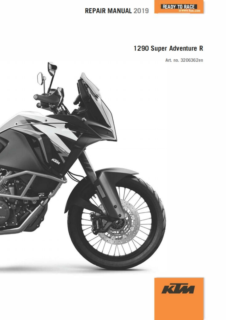 適用於2019 KTM 1290 Super Adventure R service manual 维修資料 英文和简体中文全车线路图故障代码分析扭矩维修 service manual DIY工具