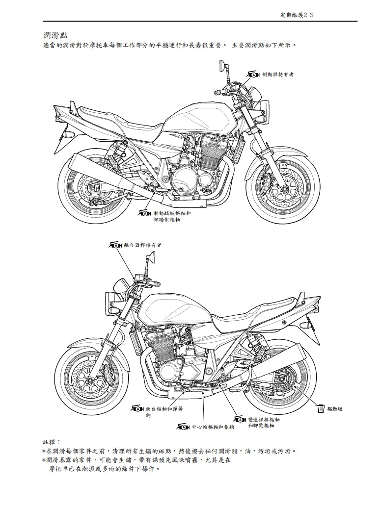 適用於2001 鈴木GSX1400維修參考資料（含英文原文與繁體譯文，含扭矩、電路、故障碼）適用於