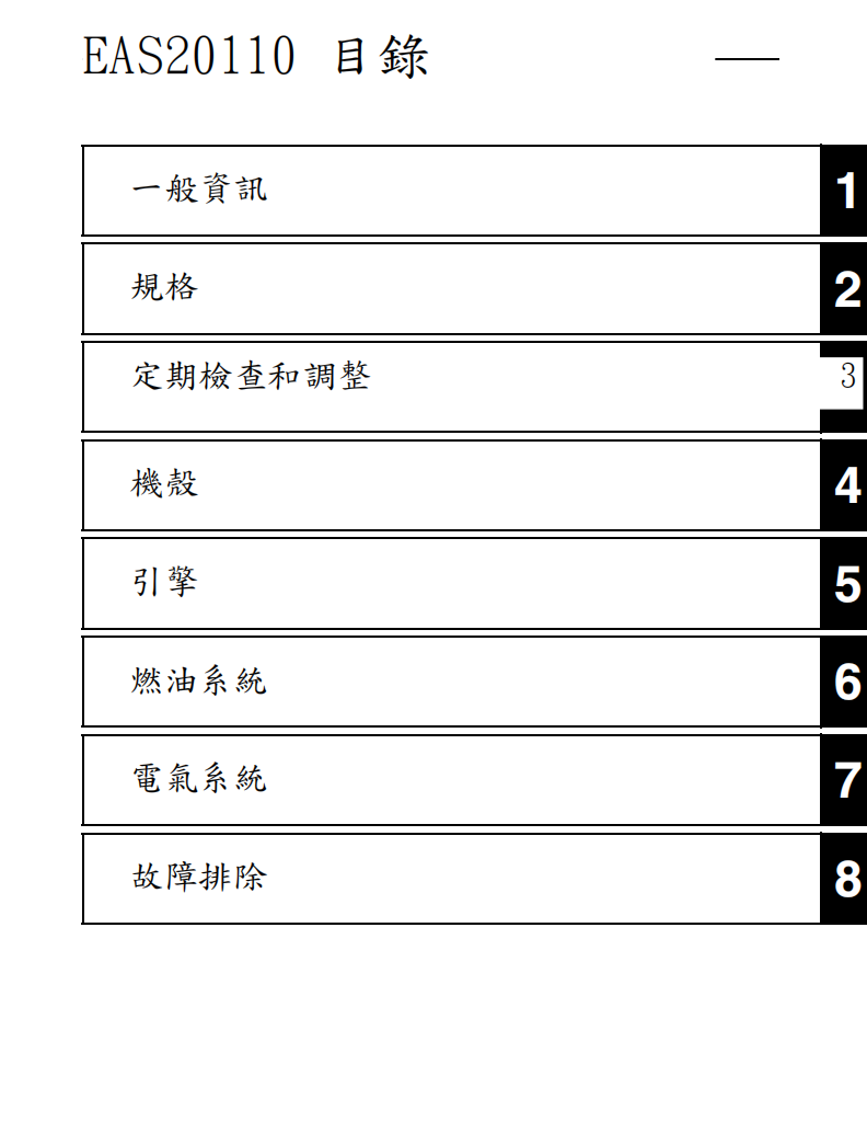 雅馬哈 2006 xv19sw xv1900維修手冊 PDF（英文＋繁體）｜全車拆解圖｜扭力規格｜原廠維修資料與 DIY 保養指南