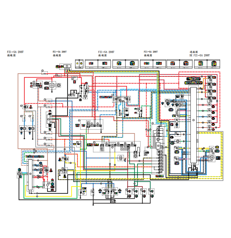 2007 雅馬哈FZ1維修手冊 PDF（英文＋繁體）｜全車拆解圖｜扭力規格｜原廠維修資料與 DIY 保養指南