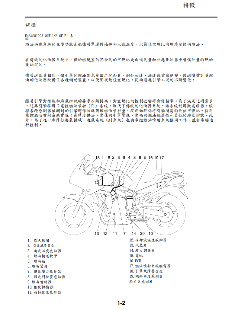 2007 雅馬哈FZS6W FZ6維修手冊 PDF（英文＋繁體）｜全車拆解圖｜扭力規格｜原廠維修資料與 DIY 保養指南