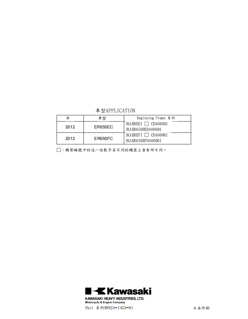 2012 川崎 ninja650 ER6N維修手冊 PDF（英文＋繁體）｜全車拆解圖｜扭力規格｜原廠維修資料與 DIY 保養指南