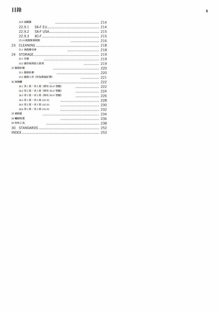 2014 KTM 250SX維修手冊 PDF（英文＋繁體）｜全車拆解圖｜扭力規格｜原廠維修資料與 DIY 保養指南