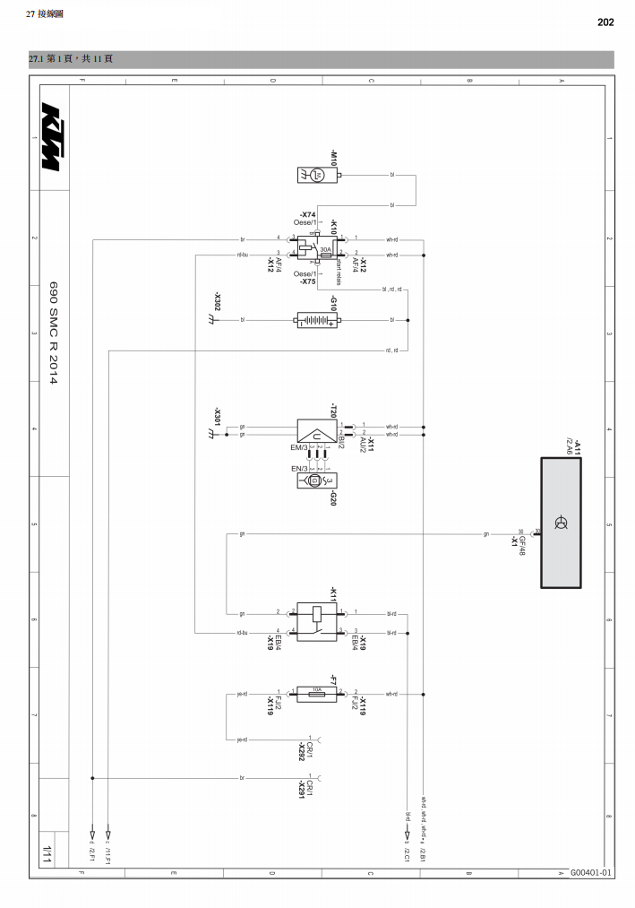 2014 KTM 690 SMC維修手冊 PDF（英文＋繁體）｜全車拆解圖｜扭力規格｜原廠維修資料與 DIY 保養指南