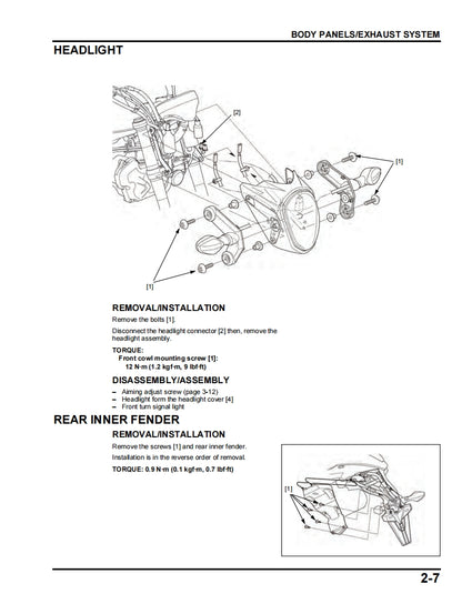 適用於2014 Honda MSX125 service manual 维修資料 英文和简体中文全车线路图故障代码分析扭矩维修DIY工具