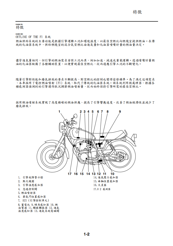 2014 雅馬哈 SR400維修手冊 PDF（英文＋繁體）｜全車拆解圖｜扭力規格｜原廠維修資料與 DIY 保養指南