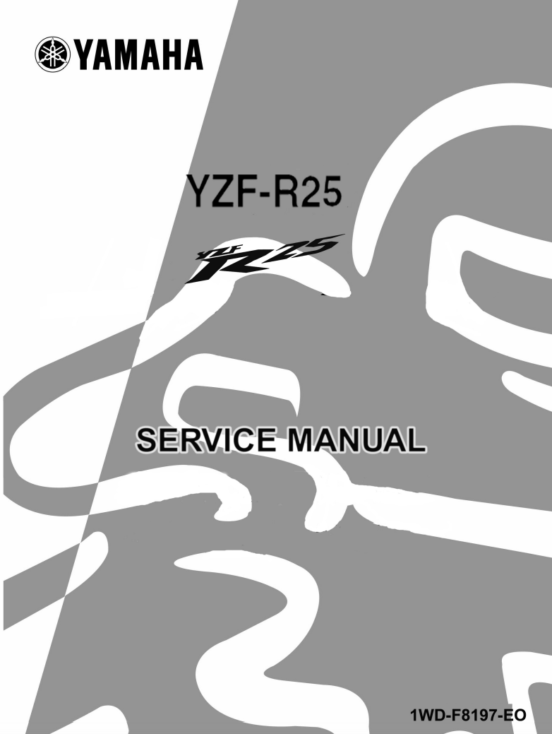 2015 雅馬哈YZF-R25維修手冊 PDF（英文＋繁體）｜全車拆解圖｜扭力規格｜原廠維修資料與 DIY 保養指南
