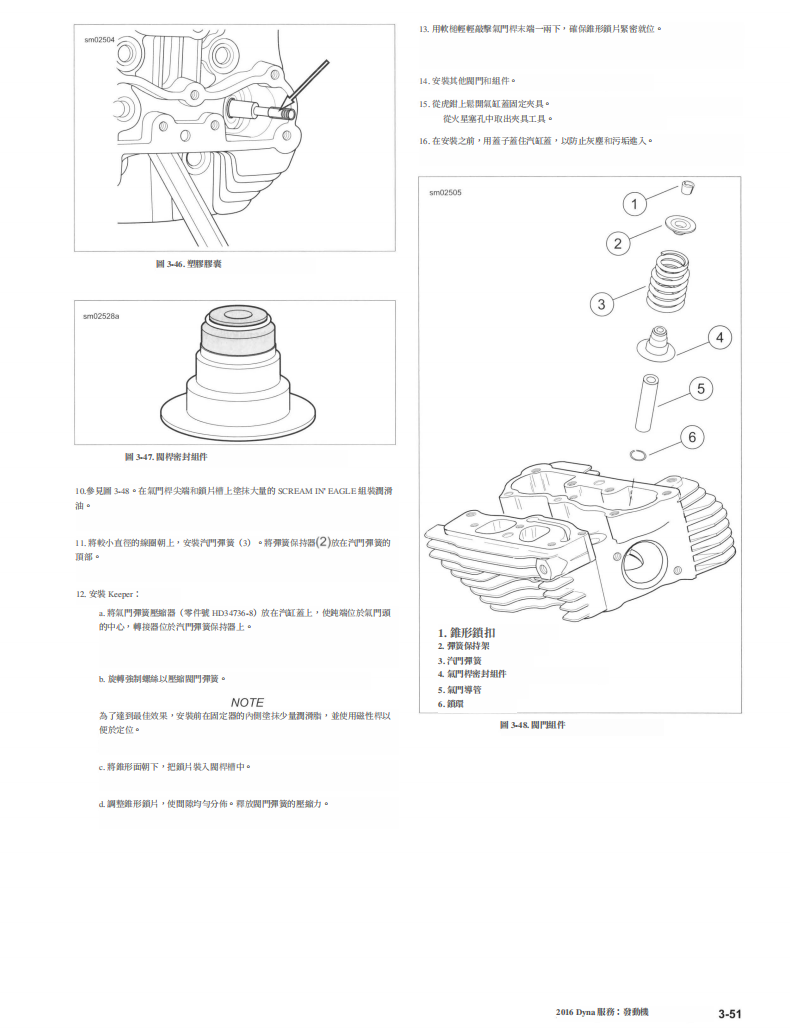 2016 Harley-Davidson DYNA維修手冊 PDF（英文＋繁體）｜全車拆解圖｜扭力規格｜原廠維修資料與 DIY 保養指南