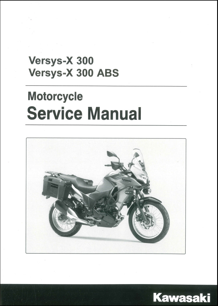 適用於2017 kawasaki Versys-X 300 service manual  维修資料 英文和简体中文全车线路图故障代码分析扭矩维修DIY工具