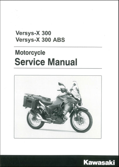 適用於2017 kawasaki Versys-X 300 service manual  维修資料 英文和简体中文全车线路图故障代码分析扭矩维修DIY工具