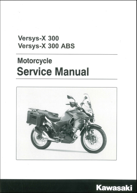 適用於2017 kawasaki Versys-X 300 service manual  维修資料 英文和简体中文全车线路图故障代码分析扭矩维修DIY工具