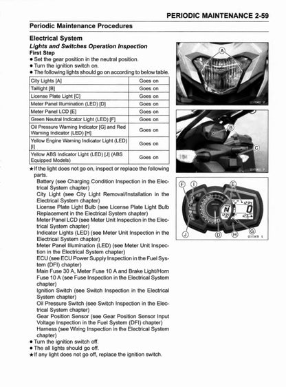 適用於2017 kawasaki Versys-X 300 service manual  维修資料 英文和简体中文全车线路图故障代码分析扭矩维修DIY工具