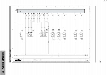 適用於2018 KTM Duke790 service manual 维修資料 英文和简体中文全车线路图故障代码分析扭矩维修 service manual DIY工具