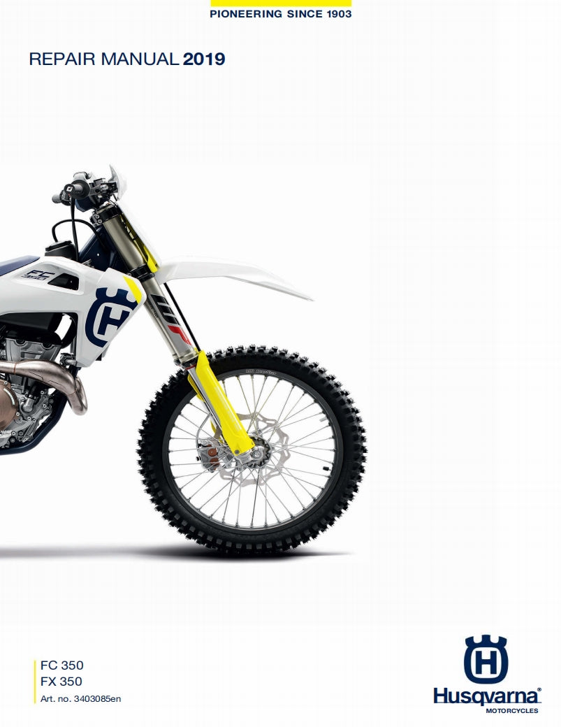 適用於2019 Husqvarna FC350 FX350 service manual