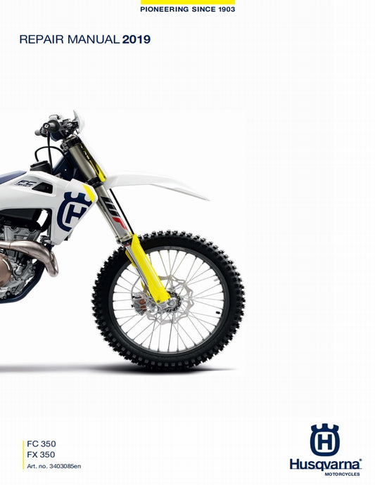 適用於2019 Husqvarna FC350 FX350 service manual
