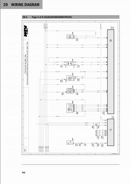 適用於2019 KTM RC390 service manual 维修資料 英文和简体中文全车线路图故障代码分析扭矩维修DIY工具