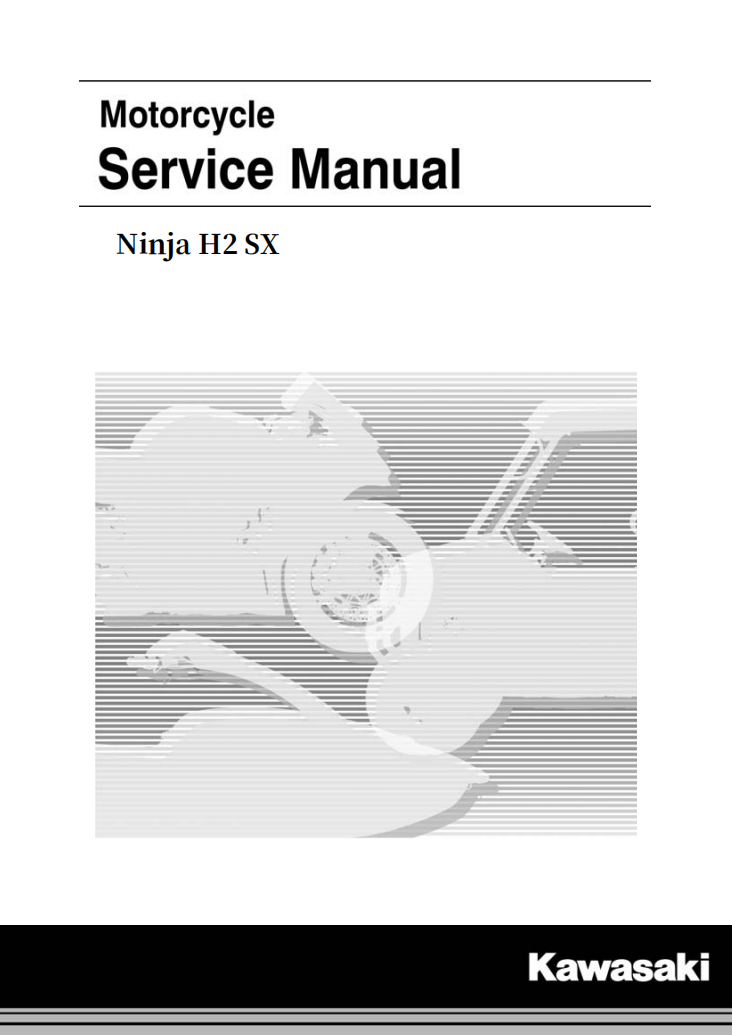2019 Ninja H2 SX SE維修手冊 PDF（英文＋繁體）｜全車拆解圖｜扭力規格｜原廠維修資料與 DIY 保養指南