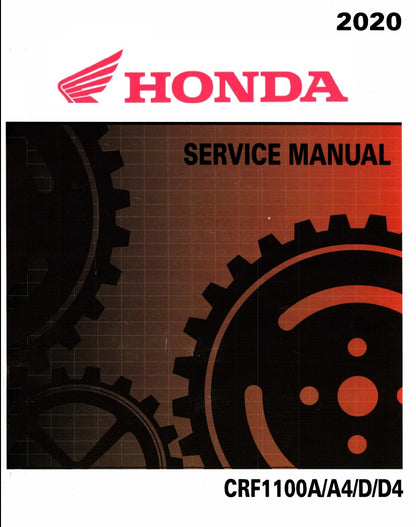 適用於2020 Honda CRF1100 service manual 维修資料 英文和简体中文全车线路图故障代码分析扭矩维修DIY工具