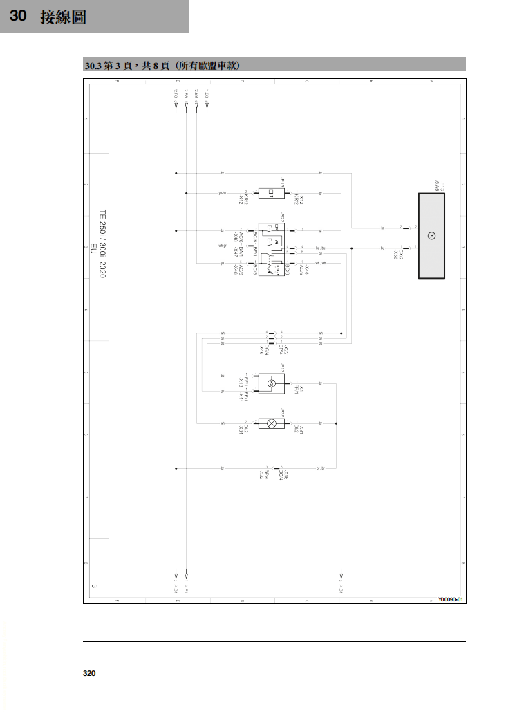 2020 Husqvarna te300i te250i維修手冊 PDF（英文＋繁體）｜全車拆解圖｜扭力規格｜原廠維修資料與 DIY 保養指南