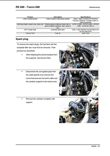 適用於2021 Aprilia RS660 Tuono 660 service manual 维修資料 英文和简体中文全车线路图故障代码分析扭矩维修DIY工具