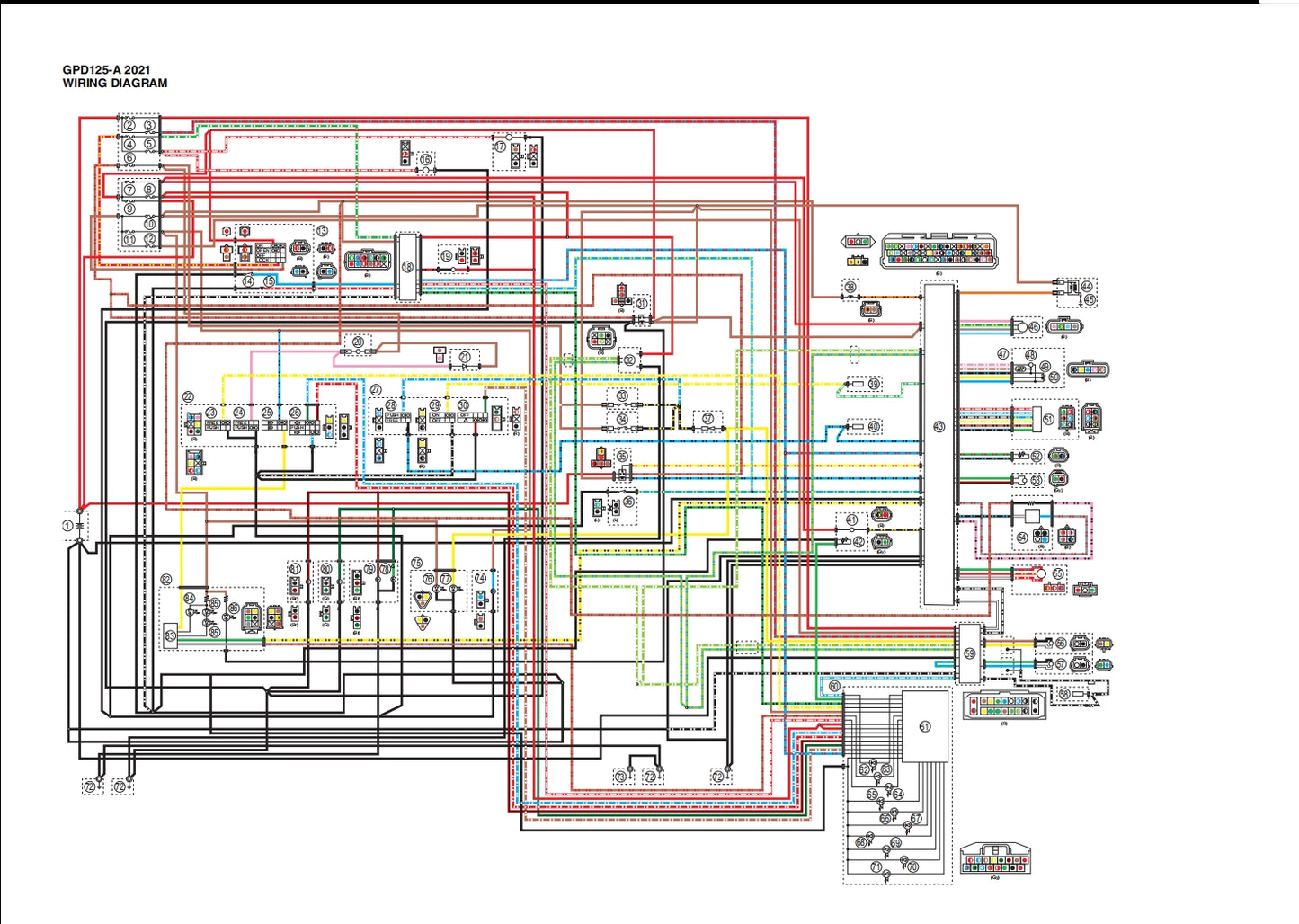 適用於2021 NMAX125 service manual 维修資料 英文和简体中文全车线路图故障代码分析扭矩维修DIY工具