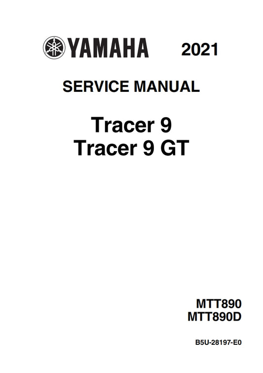 適用於2021 YAMAHA TRACER 9 GT MTT890D service manual 维修資料 英文和简体中文全车线路图故障代码分析扭矩维修DIY工具