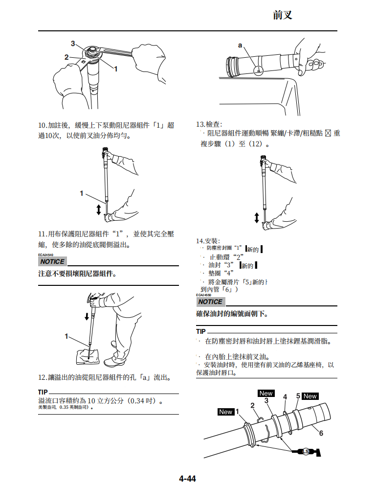 2021 雅馬哈 yz125x 維修手冊 PDF（英文＋繁體）｜全車拆解圖｜扭力規格｜原廠維修資料與 DIY 保養指南