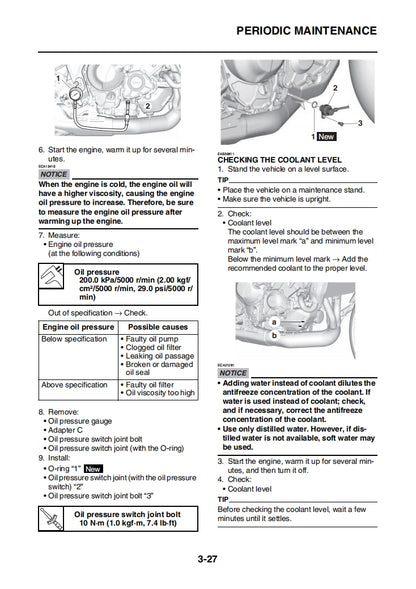 2022 MTM890 XSR900 Service Manual Vehicle parts disassembly diagram fault code query vehicle torque data and circuit diagram