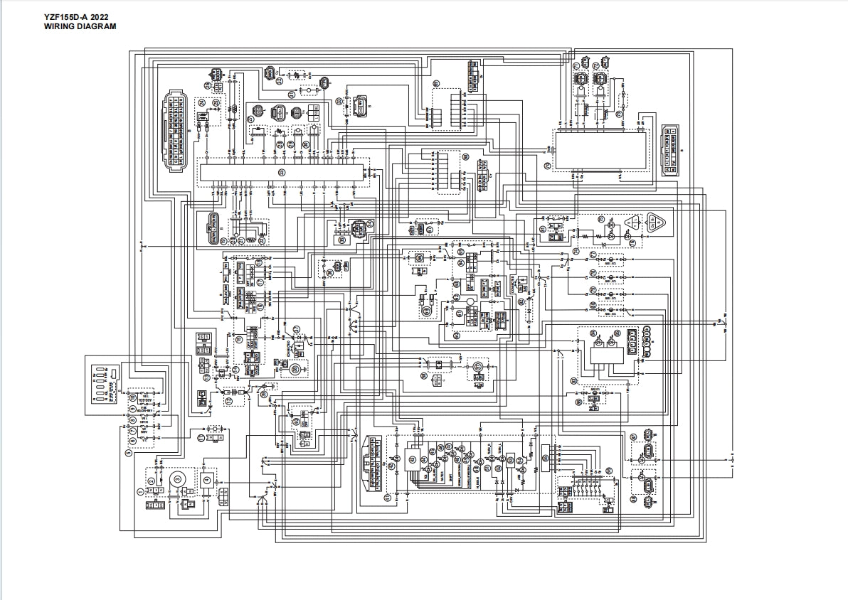 適用於Yamaha 2022 YZF-R15 155D-A service manual 维修資料 英文和简体中文全车线路图故障代码分析扭矩维修DIY工具