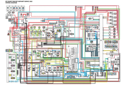 2022年雅馬哈MT10SP維修參考資料（含英文原文與繁體譯文，含扭矩、電路、故障碼）