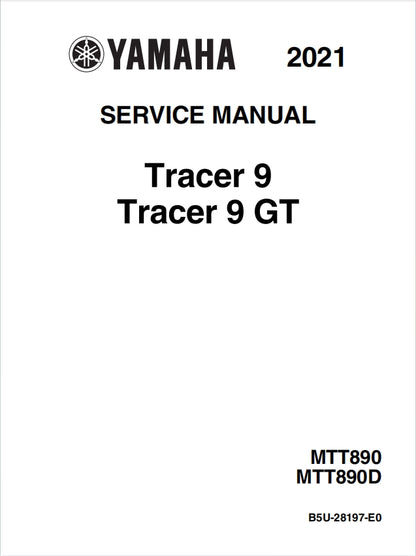 適用於Yamaha 2021 Tracer 900 TDM900 Service Manual 维修資料 英文和简体中文全车线路图故障代码分析扭矩维修DIY工具