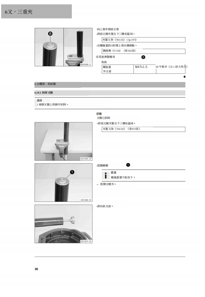 2019ktm250DUKE維修手冊參考資料（含英文原文與繁體譯文，含扭矩、電路、故障碼）