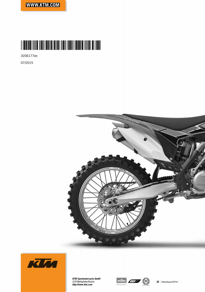 2014 KTM 250-300 SX XC維修手冊 PDF（英文＋繁體）｜全車拆解圖｜扭力規格｜原廠維修資料與 DIY 保養指南