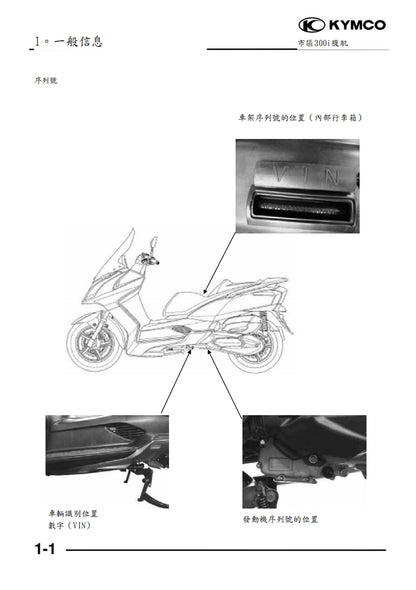適用於2010光陽downtown 300i ABS維修參考資料（含英文原文與繁體譯文，含扭矩、電路、故障碼）