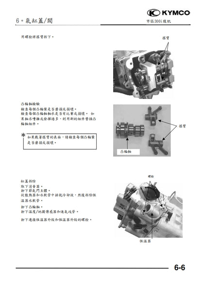 適用於2010光陽downtown 300i ABS維修參考資料（含英文原文與繁體譯文，含扭矩、電路、故障碼）