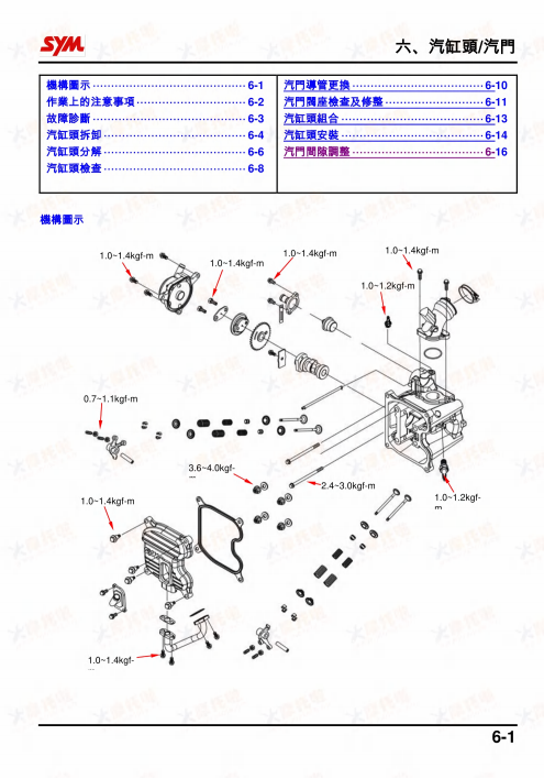 三陽 SYM Cruisym300 LV30W維修手冊參考資料（官方繁體，含扭矩、拆解圖、電路圖）