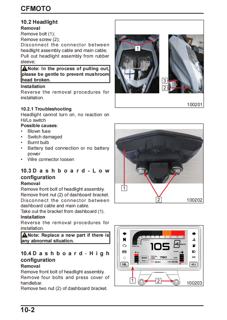 2020 CFMOTO 300NK service manual repair manual workshop manual wiring diagram PDF download